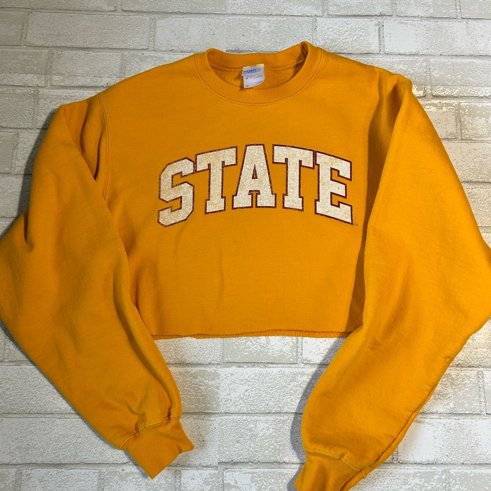 Iowa STATE University Women's Cropped Sweatshirt Gameday Size Medium